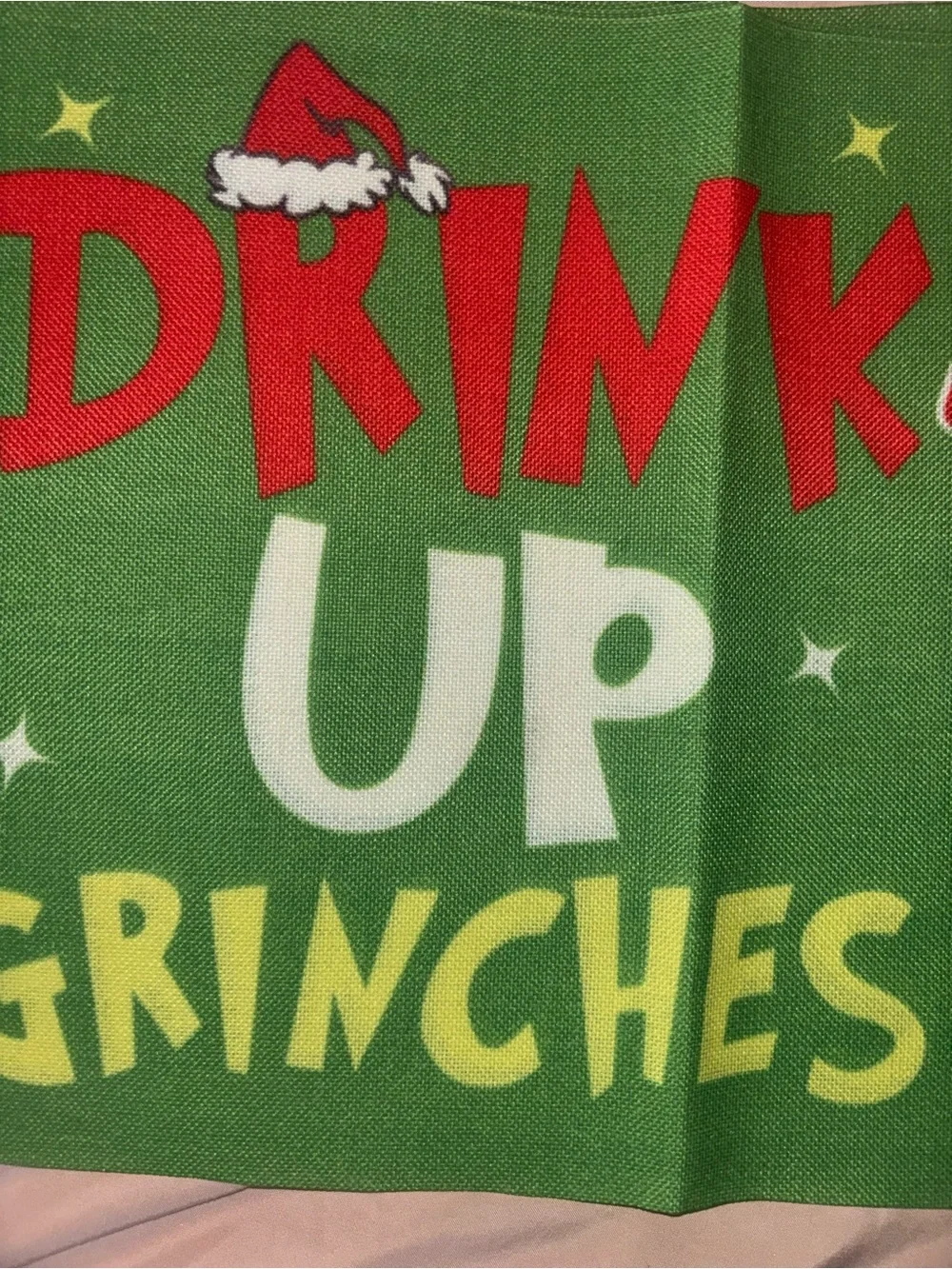 Grinch Table Mats “Drink Up Grinches”